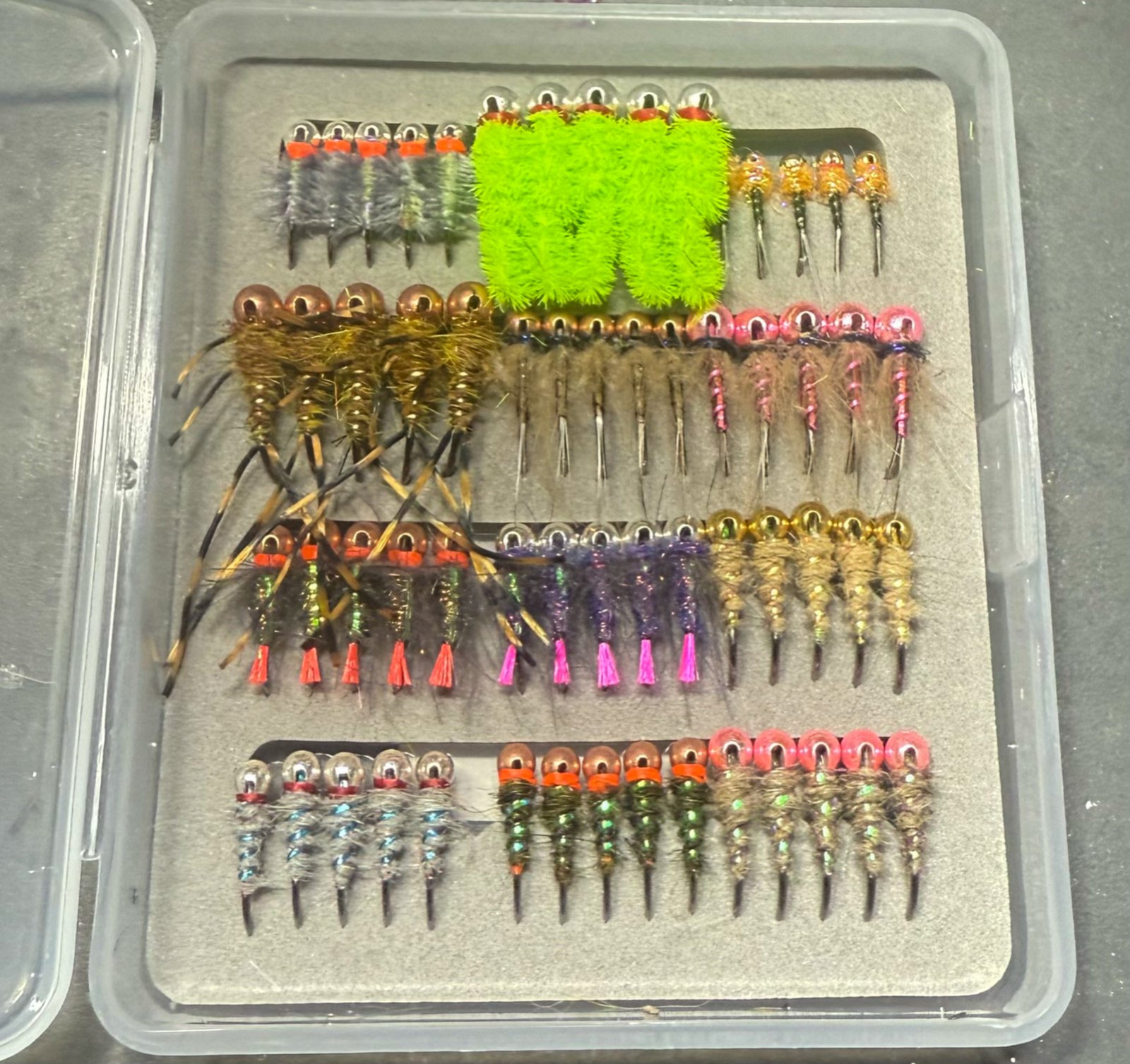 60 Assorted Tungsten Nymphs